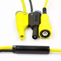 BNC to 4mm Banana Plugs Lead - Yellow